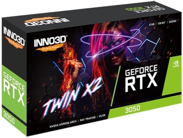 INNO3D GeForce RTX 3050 Twin X2 V2 6GB - Tarjeta Grafica GDDR6