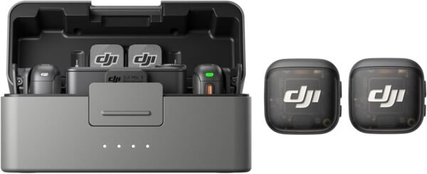 DJI Mic 3 (4 TX + 1 RX + Estuche de Carga) - Microfonos Inalambricos para Grupo