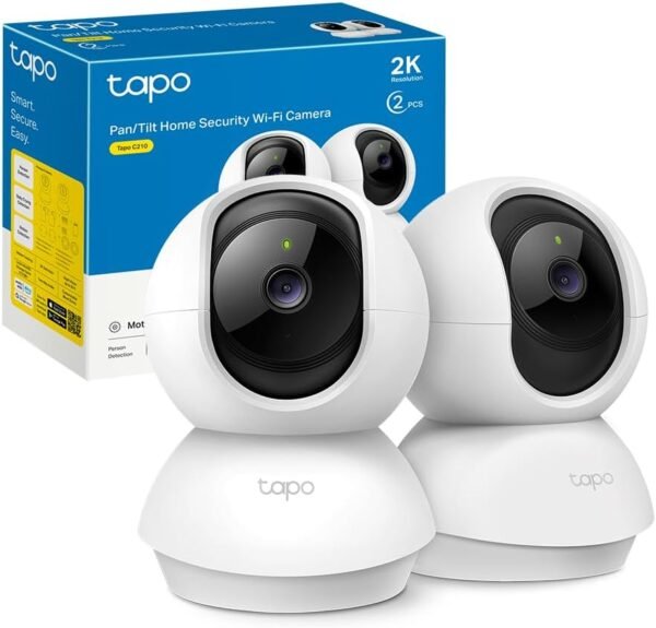 Tapo C210 (Pack de 2) - Camara IP WiFi 360 grados 2K con Vision Nocturna