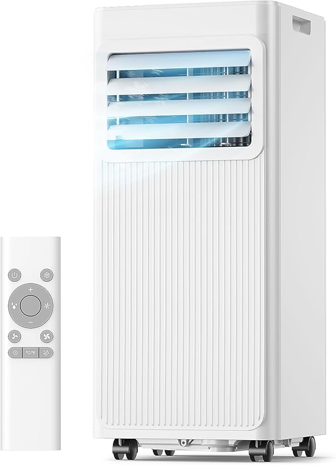 Aire Acondicionado Portátil 7000 BTU, 4 en 1, Silencioso