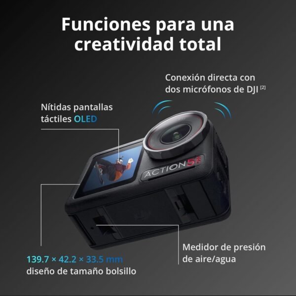 DJI Osmo Action 5 Pro Combo - Camara de Accion Sumergible 4K/120fps