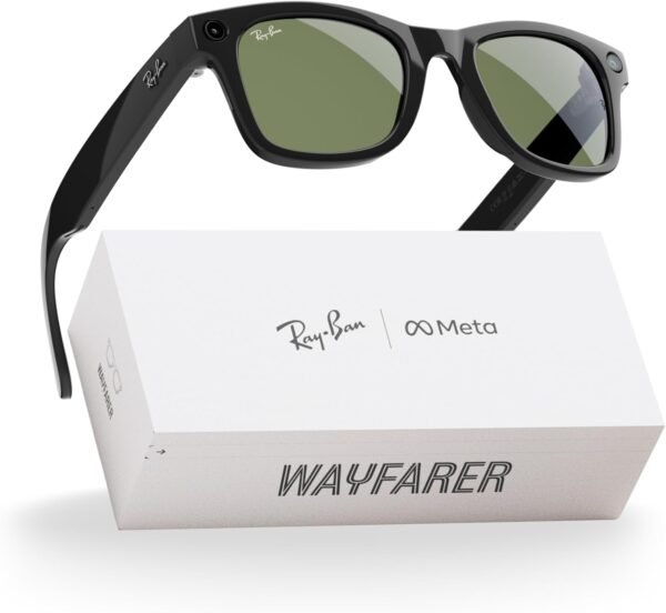 61EMsYRC0wL._AC_SL1500_ Ray-Ban RW4006 Wayfarer - Gafas de Sol Unisex Negro/Verde G-Classic