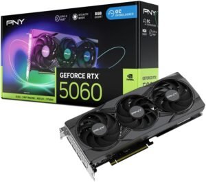 PNY GeForce RTX 5060 8GB ARGB Overclocked Triple Fan - Tarjeta Grafica