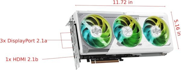 61OJ1tadXiL._AC_SL1500_ ASRock Radeon RX 9070 XT SL 16GB - Tarjeta Grafica GDDR6