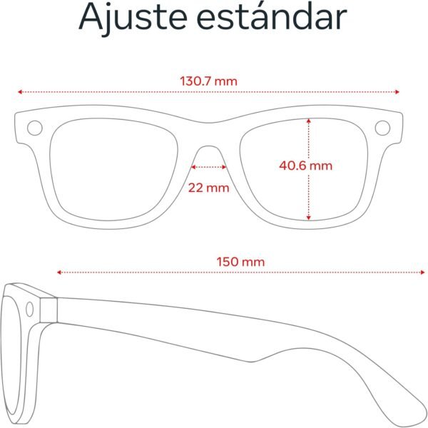 Ray-Ban Meta (Gen 2) Wayfarer Grande - Gafas IA Negro Mate