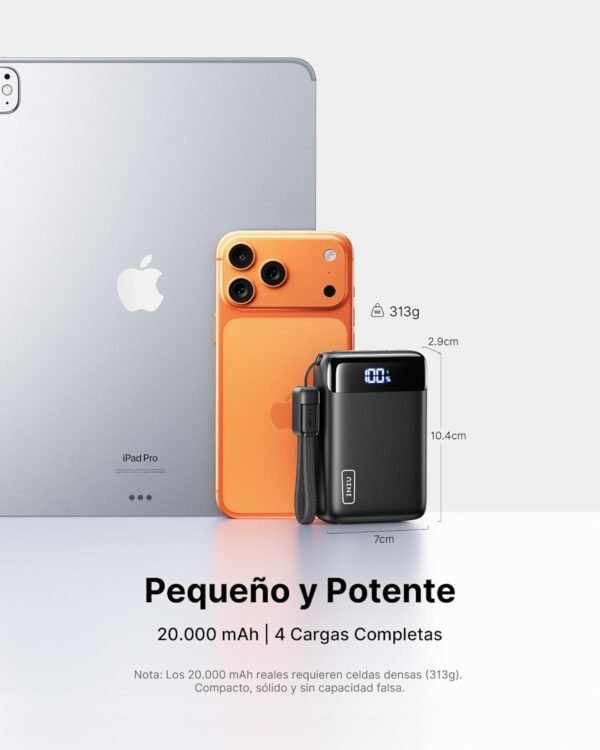 61mrf98RjNL._AC_SL1500_ INIU Power Bank 20000mAh Compacto Carga Rapida 22.5W