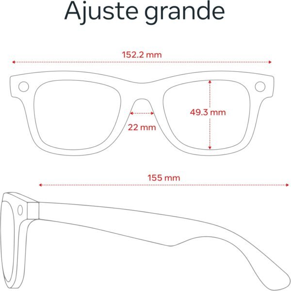 Ray-Ban Meta (Gen 2) Wayfarer Grande - Gafas IA Negro Mate