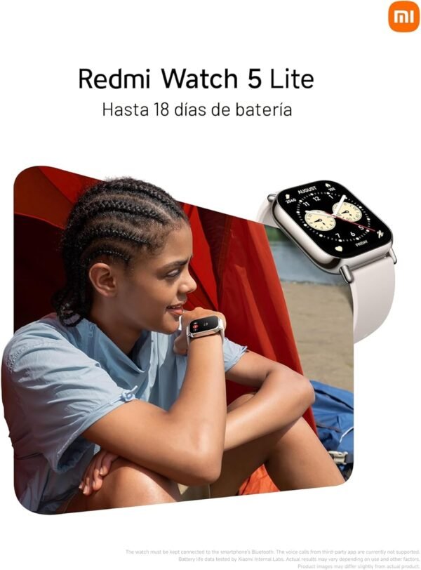 Xiaomi Redmi Watch 5 Lite - Pantalla AMOLED 1.96", Llamadas Bluetooth, GPS