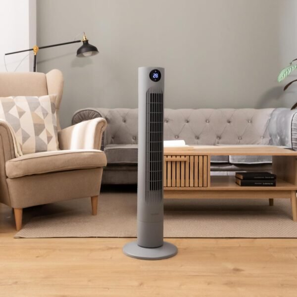 Cecotec Ventilador de Torre EnergySilence 800 Skyline Smart 36", 60W, Pantalla LED, Mando