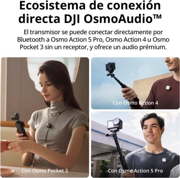 71ErLoWqG1L._AC_SL1500_ DJI Mic Mini (2 Transmisores + 1 Receptor) - Microfono Inalambrico Ultraligero