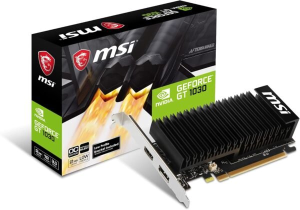 MSI GeForce GT 1030 2GHD4 LP OC - Tarjeta Grafica de Entrada