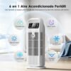 Aire Acondicionado Portatil sin Tubo 6 en 1, 1200ml, 36W Bajo Consumo