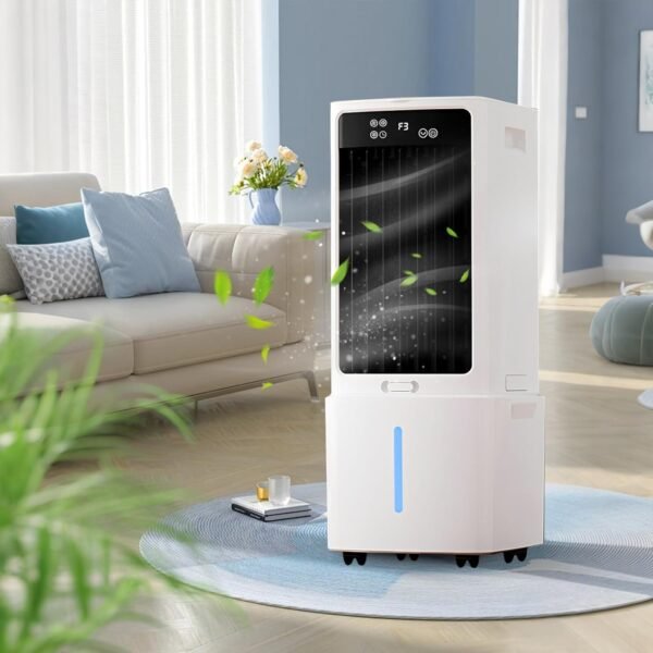 Climatizador Evaporativo Portatil 12L, Silencioso, 3 Velocidades