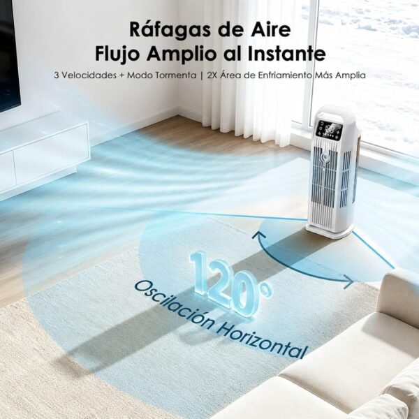 Aire Acondicionado Portatil sin Tubo 6 en 1, 1200ml, 36W Bajo Consumo