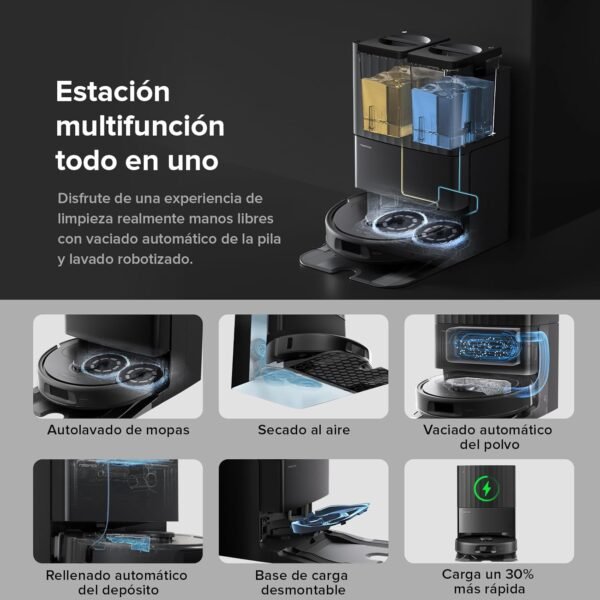 71QBGqxhCnL._AC_SL1500_ roborock QV 35A - Robot Aspirador 8000Pa con Estacion Todo en Uno