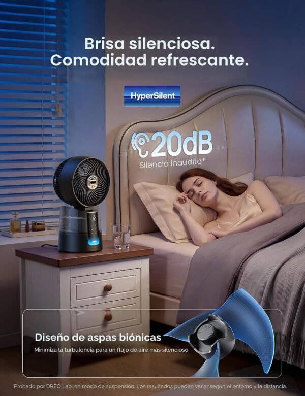 71ZSJkVNTL._AC_SL1500_ DREO TurboCool 516 - Ventilador de Nebulizacion Omnidireccional Ultra-Delgado