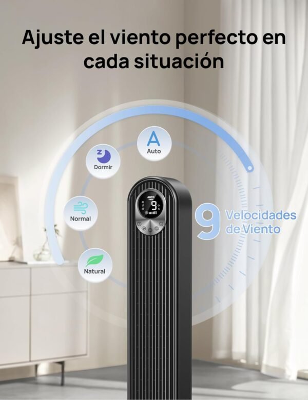 71a-vPVc2L._AC_SL1500_.jpg Dreo Cruiser Pro T1 - Ventilador de Torre sin Aspas 106cm, 9 Velocidades, 28dB