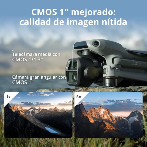 DJI Air 3S Fly More Pack (RC 2) - Dron Doble Camara 1 pulgada + Telefoto