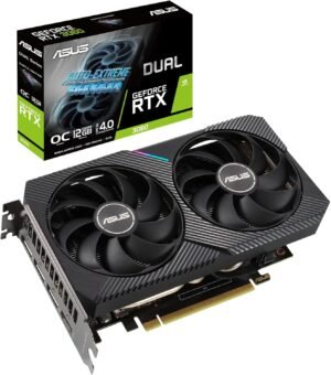 ASUS Dual GeForce RTX 3060 V2 OC Edition 12GB Blanco - Tarjeta Grafica