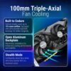 PNY GeForce RTX 5080 16GB OC Triple Fan - Tarjeta Grafica DLSS 4