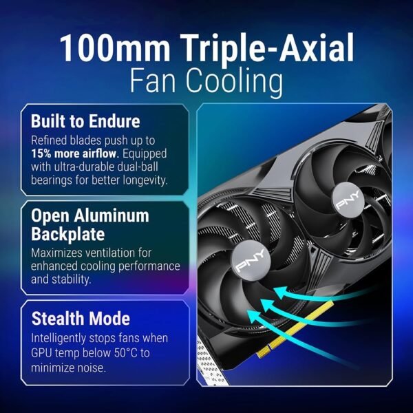 PNY GeForce RTX 5080 16GB OC Triple Fan - Tarjeta Grafica DLSS 4