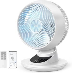 Dreo – Ventilador de Mesa 3D, 22dB, 9 Velocidades con App
