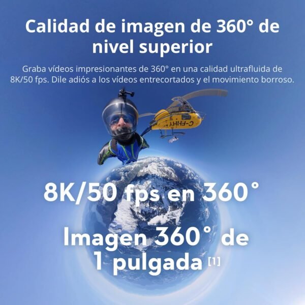DJI Osmo 360 Standard - Camara 360 Grados 8K Nativa Sumergible