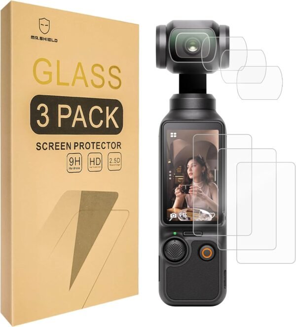 71r6FVqNLnL._AC_SL1500_ Mr.Shield Protector de Pantalla para DJI Osmo Pocket 3 (Lente + LCD) Pack 3+3