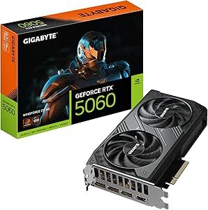 GIGABYTE GeForce RTX 5060 WINDFORCE OC 8G – Tarjeta Gráfica
