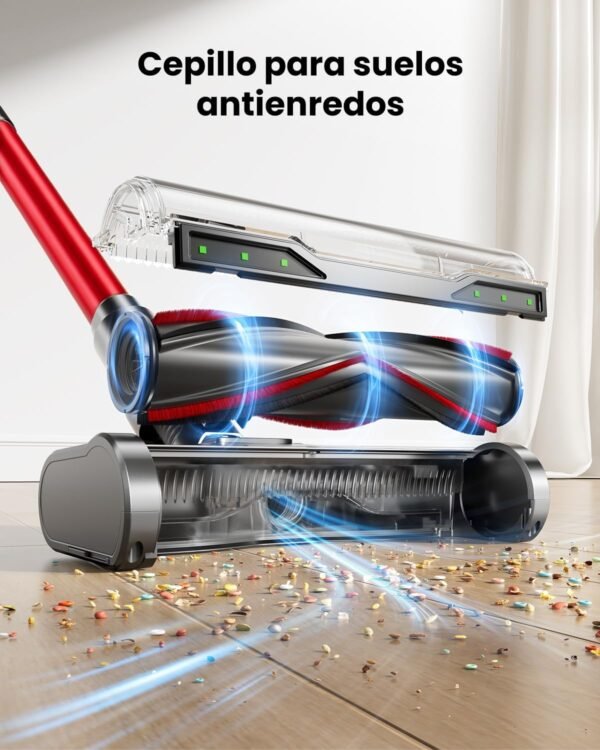 71yO3T8w1oL._AC_SL1500_.jpg AIBIRTH Aspiradora sin Cable 55kPa 650W, Autonoma con Base de Carga