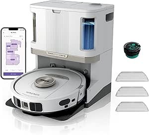 Shark PowerDetect 2 en 1 – Robot Aspirador, Autovaciado 60 Días