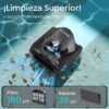 TALOSBO C1 Robot Limpiafondos de Piscina y Paredes, 3 Motores, Control por App