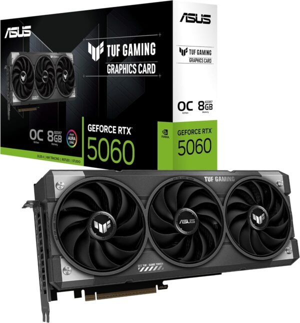 81aZy4mguL._AC_SL1500_ ASUS TUF Gaming GeForce RTX 5060 8GB OC Edition - Tarjeta Grafica Militar