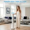 Midea Ventilador de Torre 4 Velocidades, Silencioso 28dB, Aromaterapia