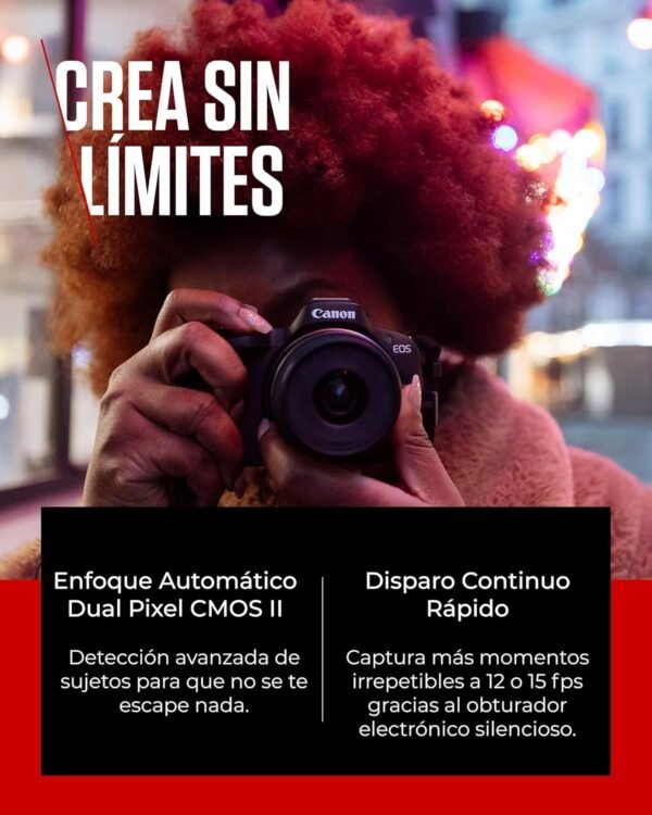 81djiLT9RL._AC_SL1500_ Canon EOS R50 + Objetivos 18-45mm y 75-300mm - Camara Mirrorless 4K