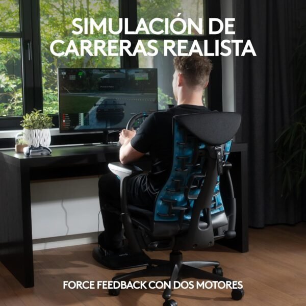 Logitech G G29 Volante de Carreras y Pedales con Force Feedback - PS5/PS4/PC