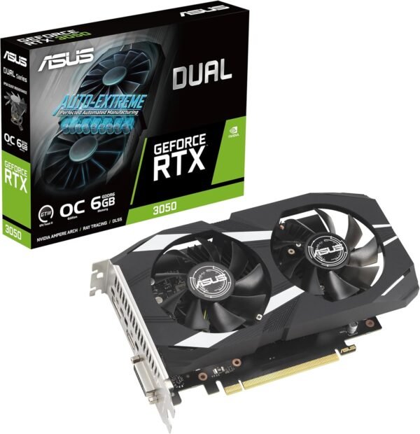 81mwcITtHBL._AC_SL1500_ ASUS Dual GeForce RTX 3050 6GB OC Edition - Tarjeta Grafica Gaming