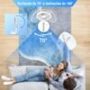 81o50OyHHNL._AC_SL1500_.jpg Ventilador Portatil Plegable con Bateria 8000mAh USB-C y Mando a Distancia