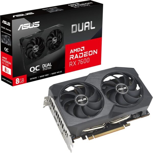 81yBmcZTERL._AC_SL1500_ ASUS Dual Radeon RX 7600 V2 OC Edition 8GB - Tarjeta Grafica