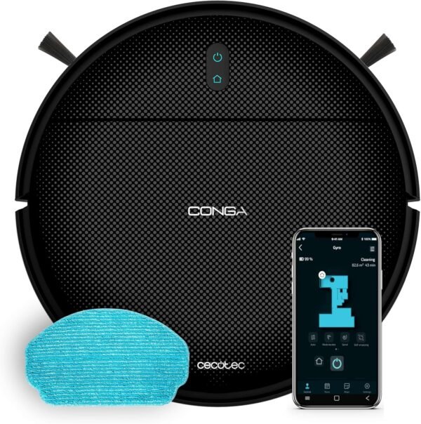 Cecotec Conga M10 X-Treme - Robot Aspirador Navegacion Giroscopica