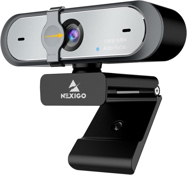 NexiGo N660P Webcam Full HD 1080p 60FPS con Microfono Dual