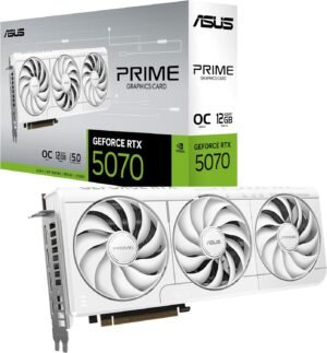 ASUS Prime GeForce RTX 5070 12GB White OC Edition - Tarjeta Grafica GDDR7