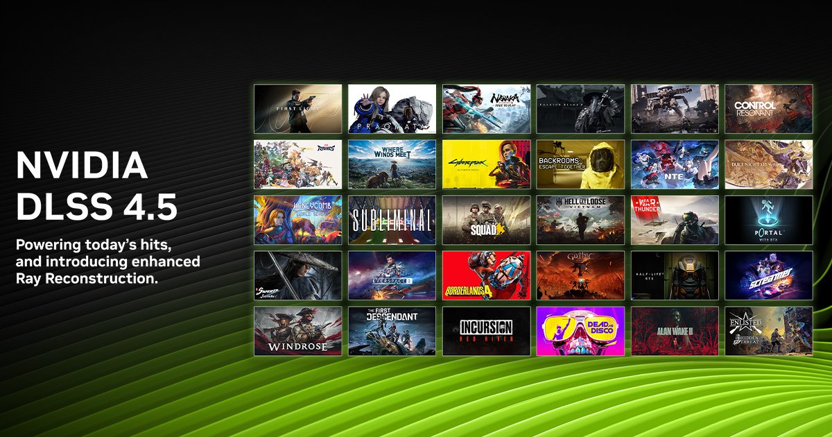 NVIDIA DLSS 4.5 Ray Reconstruction - imagen oficial NVIDIA